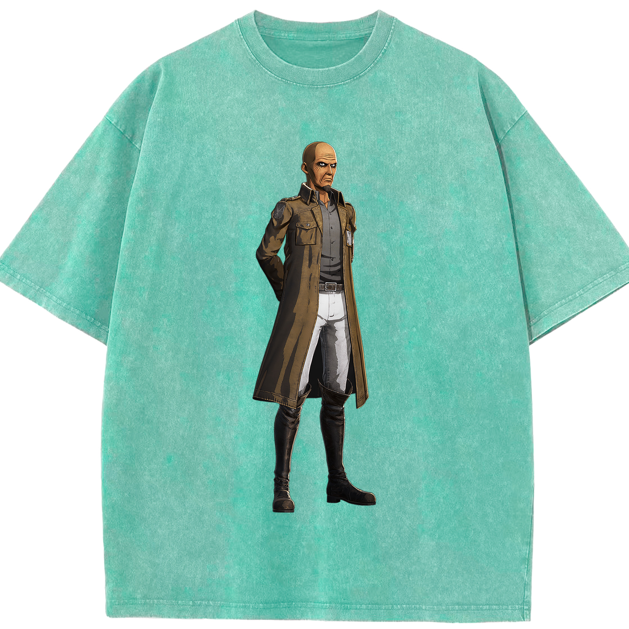 （画像用） 進撃の巨人 Attack on Titan 綿100% ヴィンテージ風 半袖Tシャツ（フロントプリント）